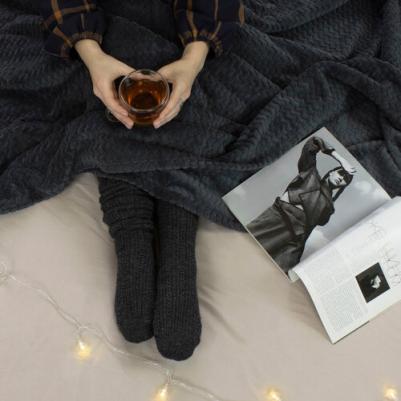 Плед Royal Plush велсофт 150x200 см темно-серый