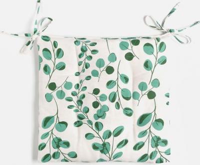 Сидушка на стул Эвкалипт 42x42 см, 100% хлопок, рогожка 164 г 9215869 – фото 2