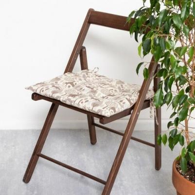 Сидушка на стул Forest dwellers 42х42 см, 100% хлопок, рогожка 164 г/м2 – фото 1