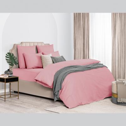 Комплект постельного белья Лорено Двуспальный евро розовый 4680415112893