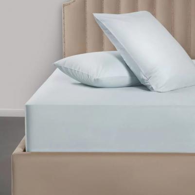 Комплект постельного белья Лорено голубой Двуспальный – фото 1