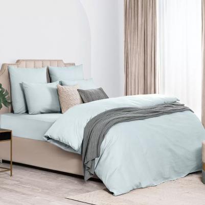 Комплект постельного белья Лорено голубой Двуспальный