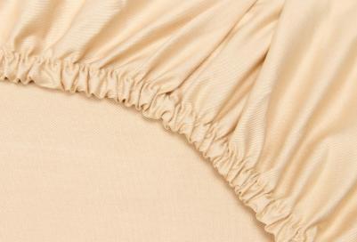 Простынь на резинке "Моноспейс" 140х200х23 кремовый – фото 4