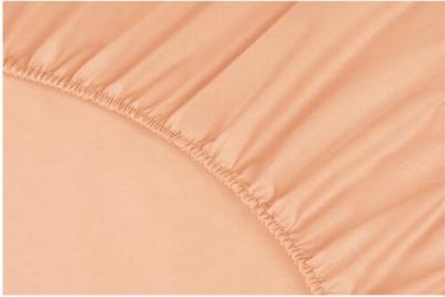 Простынь на резинке "Моноспейс" 180х200х23 персиковый – фото 4