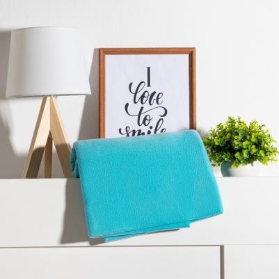 Плед 150х130см, цвет зелёный, 160 г/м2, 100% п/э – фото 5