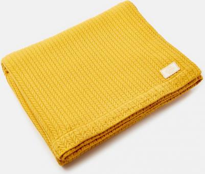 Покрывало вязаное Горчичное – фото 1