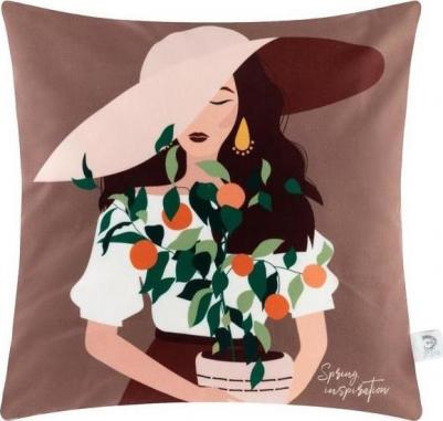 Чехол на подушку "Spring Inspiration" 40х40 см, 100% п/э, велюр