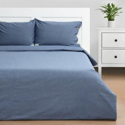 Постельное бельё Denim 1.5 спальное 155х210см 160х240см 50х70-2шт синий