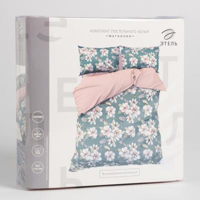 Постельное бельё Евро "Магнолия" 200х217 см, 220х240 см, 50х70 см -2 шт, поплин – фото 3