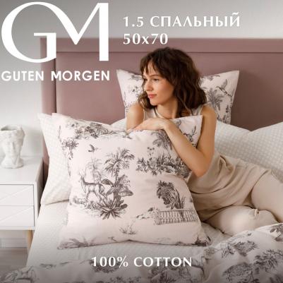 Комплект постельного белья, Бязь, 1,5 спальный наволочка 50х70 см – фото 1