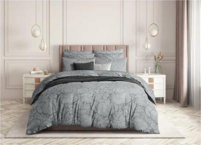 Комплект постельного белья, Twilight peonies, Евро с нав. 70х70 см, Бязь – фото 5