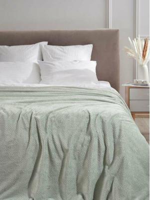 Плед на кровать/150х200/велсофт/1,5 спальный/плед на диван/плед/