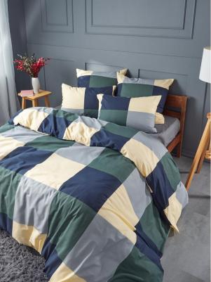 Постельное белье Евро, Бязь, Green cage, наволочки 70х70, 100% хлопок IKEA – фото 3