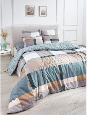 Постельное белье из поплина, "Shepard"; 2.0 евро простыня наволочки 70 х 70 (