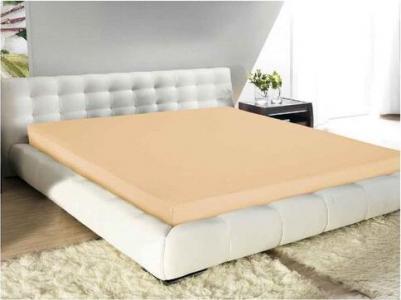 Простыня на резинке трикотажная, Хаки, 200х200х20 см