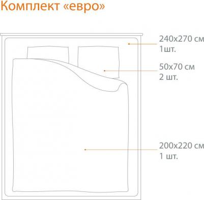 Комплект постельного белья евро Neem – фото 4