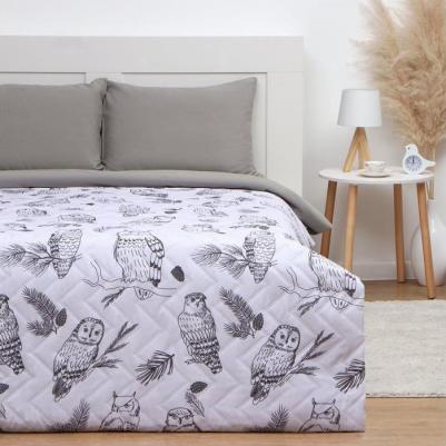 Покрывало евро Owls 200х210±5см, микрофайбер, 100% полиэстер 9629510