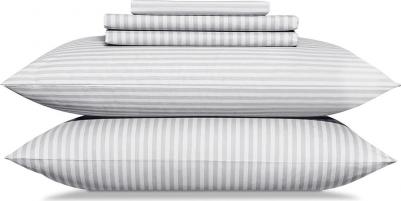 Простыня на резинке Линдау светло-серый 180х200х25 см – фото 7