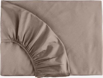 Простыня на резинке 1,5-спальная Total Look песночно-бежевая 160x200см