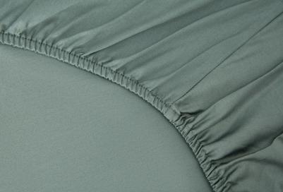 Простыня на резинке 2-спальная Total Look в нефритовом 180х200см – фото 1