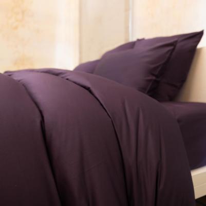 Простыня Total Look в ежевично-черном 200х220см