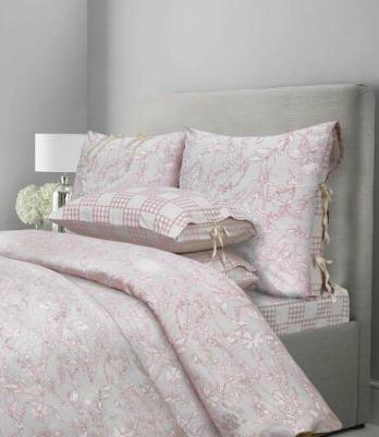 Комплект постельного белья Premium Chalet 2023 пудровая роза, сатин, 2 спальный