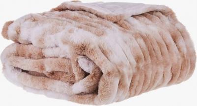 Плед Zolotoy Roy 130х160 см, цвет бежевый белый – фото 2