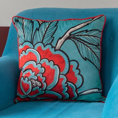 Подушка декоративная Iris 50х50см, двусторонняя на потайной молнии – фото 3