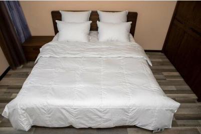 Одеяло “Северное сияние” с гусиным пухом 160х210 всесезонное кассетное – фото 4