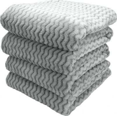 Плед Зигзаг 200*220 см велсофт дымка 100% полиэстер – фото 1