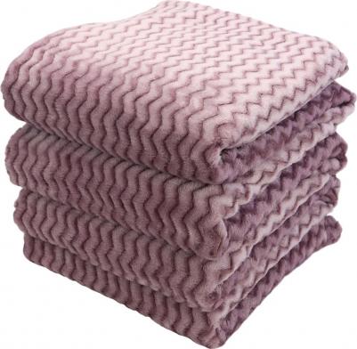 Плед Зигзаг 200*220 см велсофт дымка 100% полиэстер – фото 5