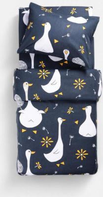 Комплект постельного белья Гусятки, бязь, наволочки 50х70, полутораспальный 1.5-спальный мл – фото 5
