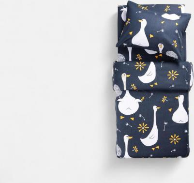 Комплект постельного белья Гусятки, бязь, наволочки 70х70, полутораспальный 1.5-спальный мл – фото 2