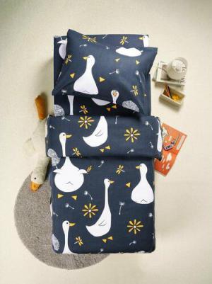 Комплект постельного белья Гусятки, бязь, наволочки 70х70, полутораспальный 1.5-спальный мл – фото 5