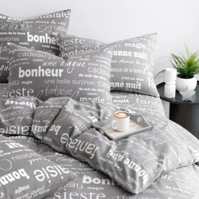 Комплект постельного белья Письма бязь, евро, 2 наволочки 50x70 см, 1 шт – фото 1