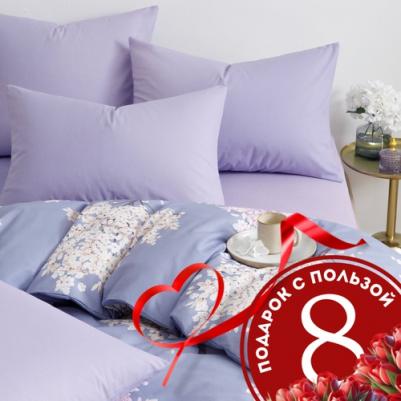 Постельное белье 1 5 спальное, наволочки 70х70 Весенние деревья, 100% хлопок, ткань поплин – фото 6