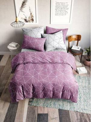 Постельное Белье "Грань 1" 7352-1+7353-1 Поплин 2 сп. с европрост 4650093375507