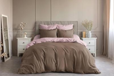 Постельное белье из поплина Шоколадный зефир Семейный – фото 1