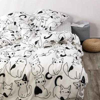 Постельное Белье "Саймон" 70543-1+70544-1 Бязь семейное (70х70)