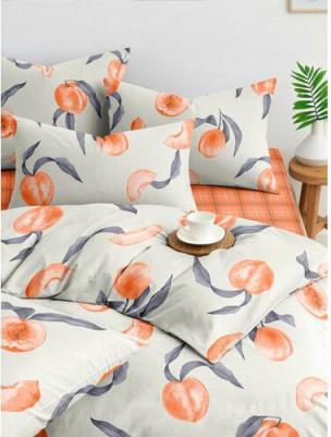 Постельное Белье Сочный персик 70413-1+9849-5 Бязь евро (70х70) – фото 6