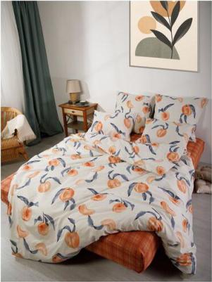 Постельное Белье Сочный персик 70413-1+9849-5 Бязь евро (70х70) – фото 7