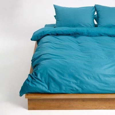 Постельное Белье Urban Family Темно-бирюзовый 815 Перкаль однот. 2 сп. с европр – фото 3