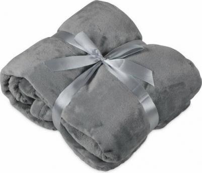 Плед мягкий флисовый "Fancy", серый