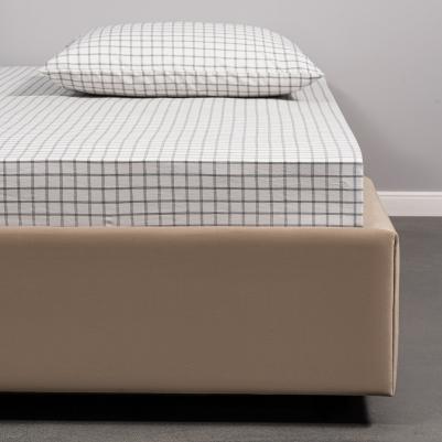 Комплект постельного белья Евро макси "Вальбо" 220х240-1/240х260-1/50х70-2/70х70-2 сатин, варёный хлопок, белый, черный – фото 7