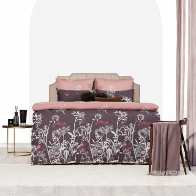 Комплект постельного белья "лерум" Евро, хлопок-сатин 200х210-1/230х250-1/50х70-2, 4 пр