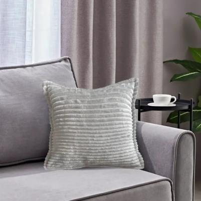 Подушка Line 45x45 см цвет светло-голубой – фото 1