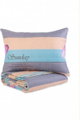 Комплект 2 в 1 одеяло 1,5сп + подушка стеганая 50х70 см "ЛИССЕРО" 2 в 1, 1,5-сп – фото 2