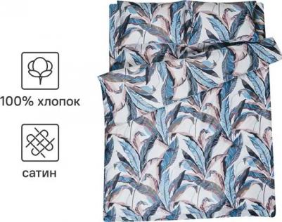 Комплект постельного белья Дом снов Флэки двуспальный зеленый – фото 3