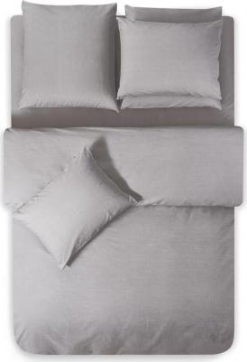 Пододеяльник на молнии Сакаи серый 145х205 см