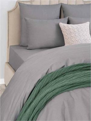 Простыня Сакаи серый 180х220 см – фото 5